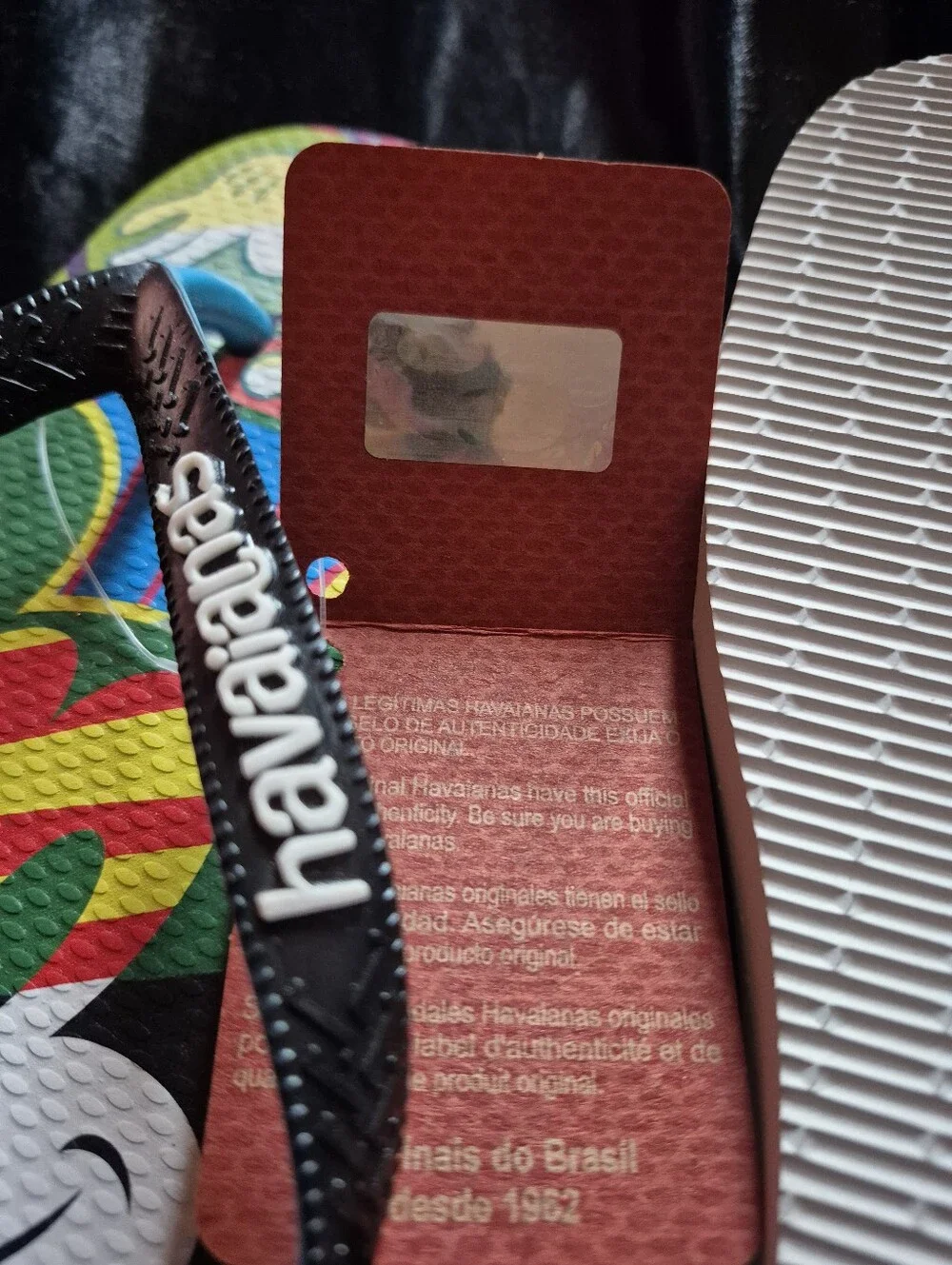Havaianas Multicolor Mickey Graphic Flip Flops with Blue Straps